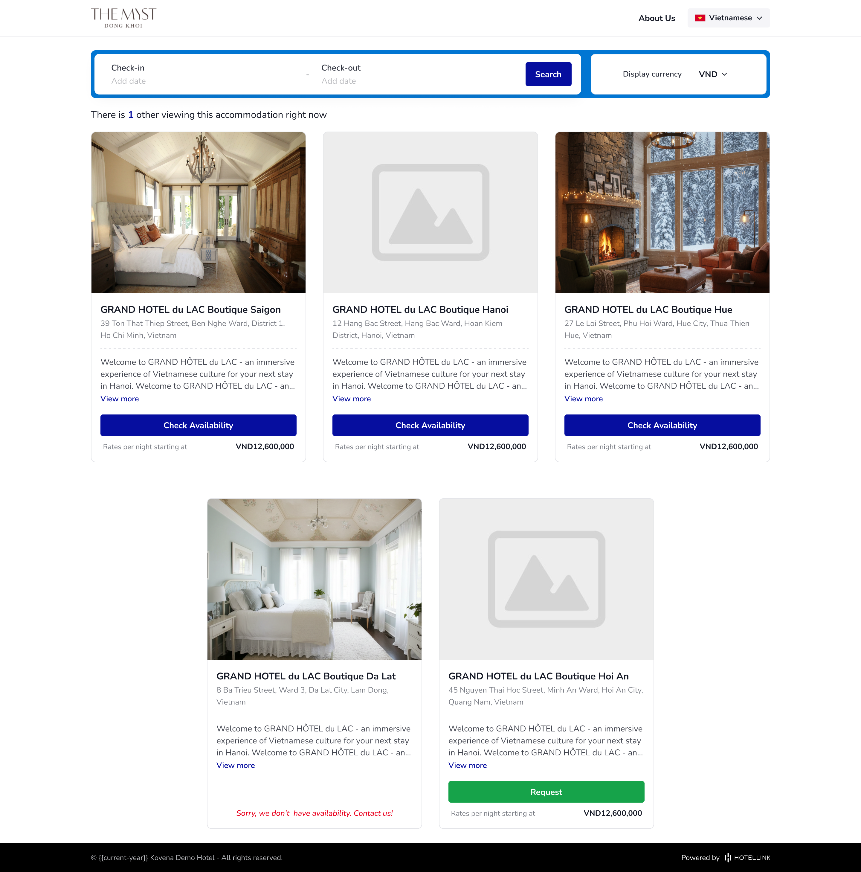 Hotel Link Group Hotel Booking Widget 4