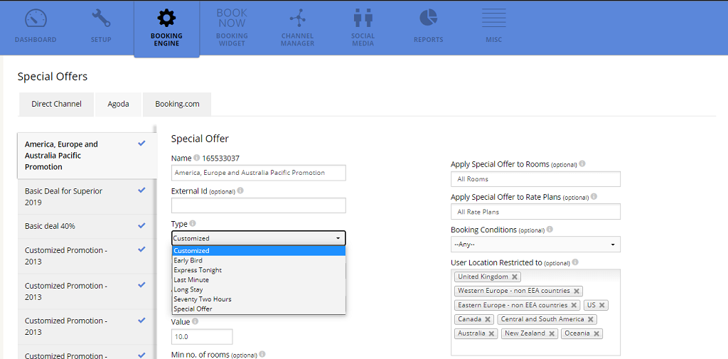 Agoda Extranet