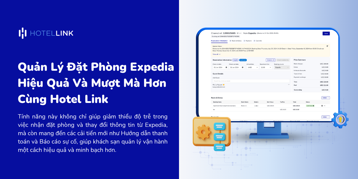 Quản Lý Đặt Phòng Expedia Hiệu Quả Và Mượt Mà Hơn Cùng Hotel Link