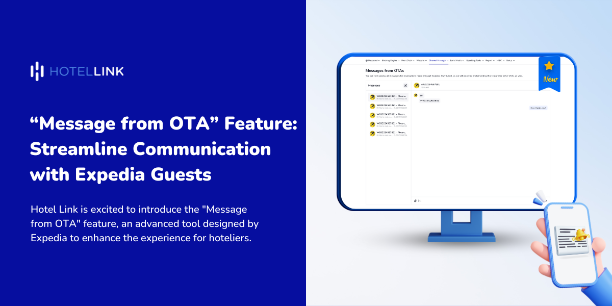 Hotel Link’s New “Message from OTA” Feature: Streamline Communication with Expedia Guests