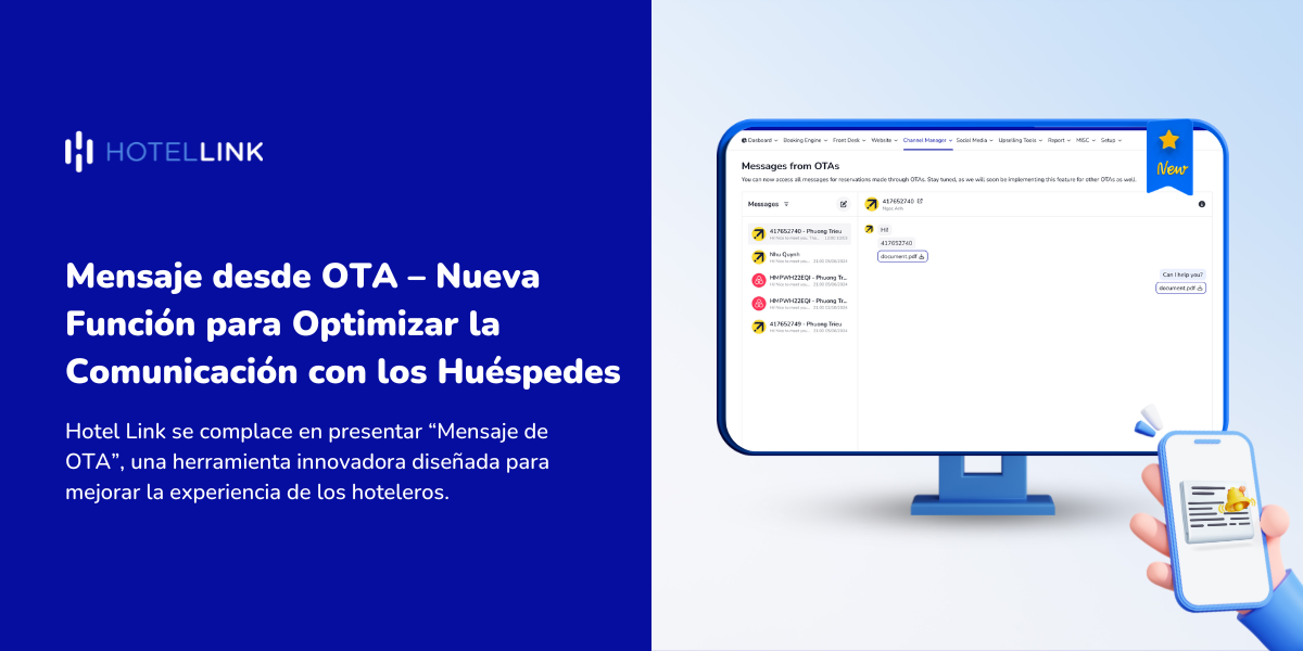 Mensaje desde OTA – Nueva Función para Optimizar la Comunicación con los Huéspedes