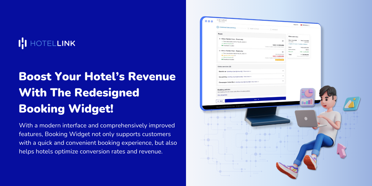 Boost Your Hotel’s Revenue With The Redesigned Booking Widget!