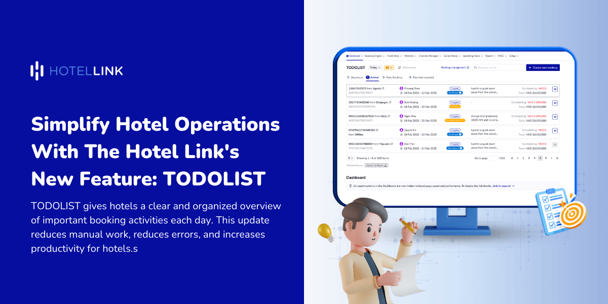 Simplify Hotel Operations With The Hotel Link's New Feature: TODOLIST